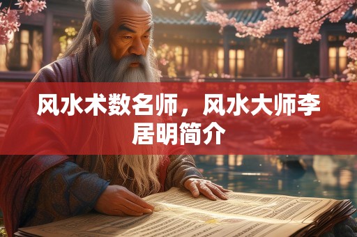风水术数名师，风水大师李居明简介