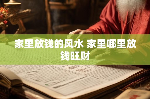 家里放钱的风水 家里哪里放钱旺财