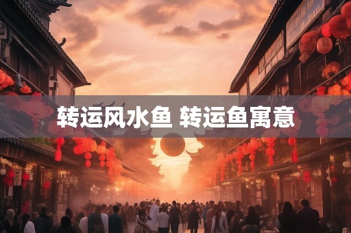 转运风水鱼 转运鱼寓意