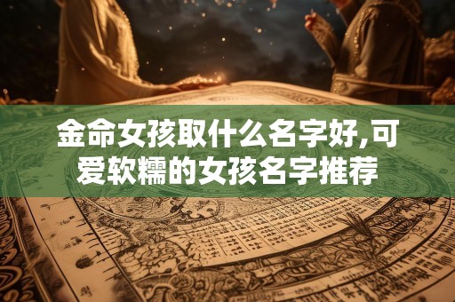 金命女孩取什么名字好,可爱软糯的女孩名字推荐
