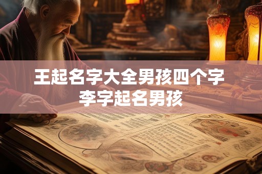 王起名字大全男孩四个字 李字起名男孩