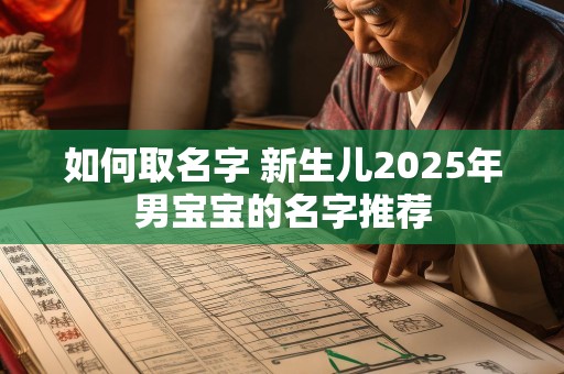 如何取名字 新生儿2025年男宝宝的名字推荐