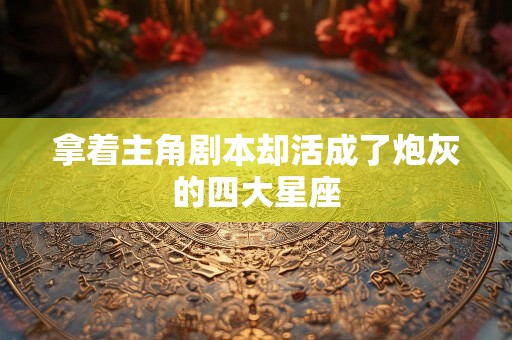 拿着主角剧本却活成了炮灰的四大星座