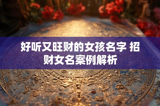 好听又旺财的女孩名字 招财女名案例解析