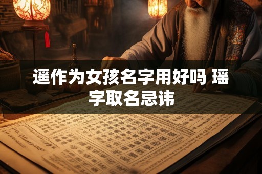 遥作为女孩名字用好吗 瑶字取名忌讳