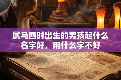 详细阅读:属马酉时出生的男孩起什么名字好,用什么字不好 属马酉时出生的男孩起什么名字好,用什么字不好