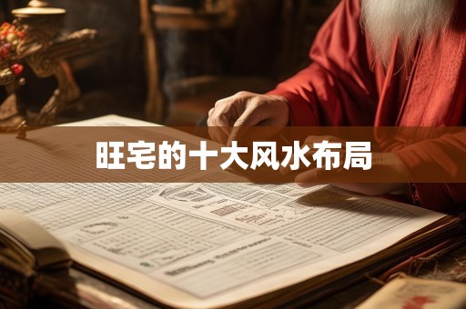 旺宅的十大风水布局
