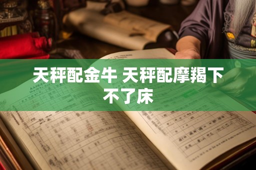 天秤配金牛 天秤配摩羯下不了床
