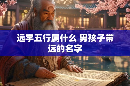 远字五行属什么 男孩子带远的名字