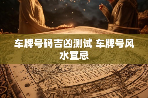 车牌号码吉凶测试 车牌号风水宜忌