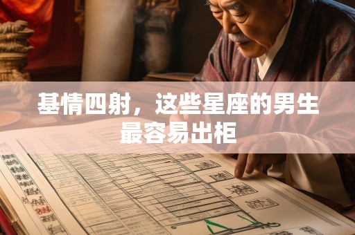 基情四射，这些星座的男生最容易出柜