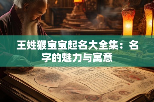 王姓猴宝宝起名大全集：名字的魅力与寓意