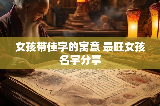 女孩带佳字的寓意 最旺女孩名字分享