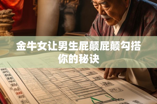 金牛女让男生屁颠屁颠勾搭你的秘诀