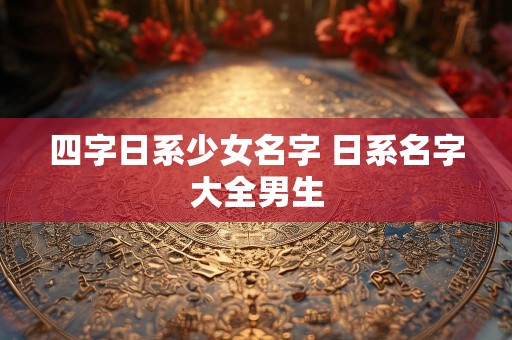 四字日系少女名字 日系名字大全男生