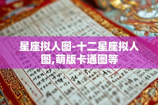 星座拟人图-十二星座拟人图,萌版卡通图等