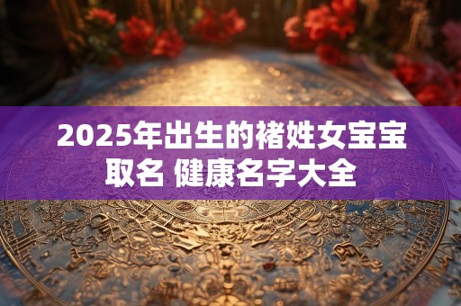 2025年出生的褚姓女宝宝取名 健康名字大全