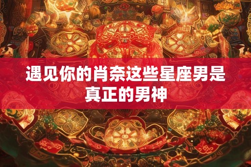 遇见你的肖奈这些星座男是真正的男神