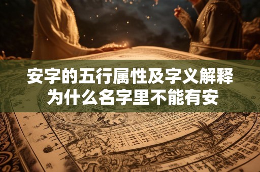 安字的五行属性及字义解释 为什么名字里不能有安