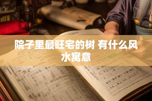院子里最旺宅的树 有什么风水寓意