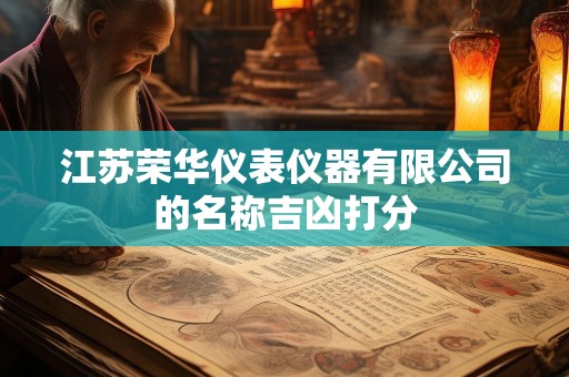 江苏荣华仪表仪器有限公司的名称吉凶打分