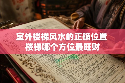 室外楼梯风水的正确位置 楼梯哪个方位最旺财