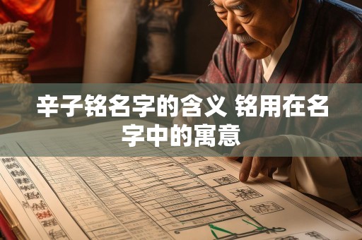 辛子铭名字的含义 铭用在名字中的寓意