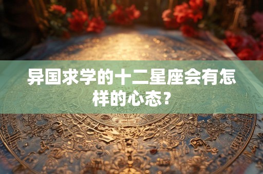 异国求学的十二星座会有怎样的心态？