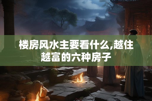 楼房风水主要看什么,越住越富的六种房子
