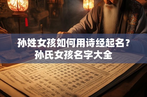 孙姓女孩如何用诗经起名？孙氏女孩名字大全