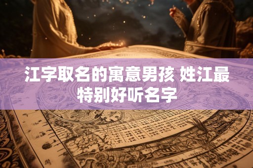 江字取名的寓意男孩 姓江最特别好听名字