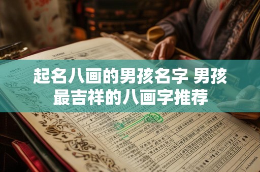 起名八画的男孩名字 男孩最吉祥的八画字推荐