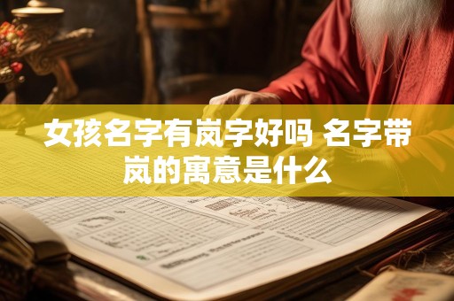 女孩名字有岚字好吗 名字带岚的寓意是什么