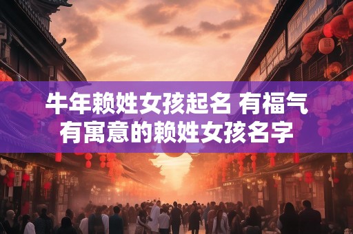 牛年赖姓女孩起名 有福气有寓意的赖姓女孩名字