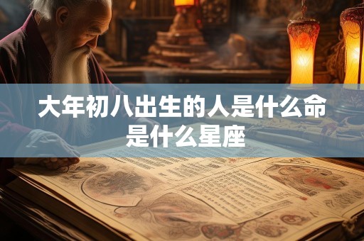 大年初八出生的人是什么命 是什么星座