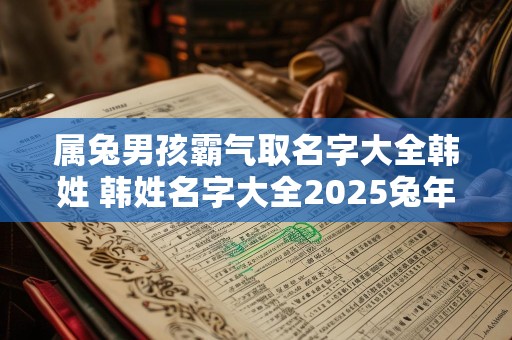 属兔男孩霸气取名字大全韩姓 韩姓名字大全2025兔年