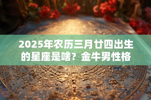 2025年农历三月廿四出生的星座是啥？金牛男性格