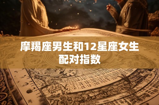 摩羯座男生和12星座女生配对指数