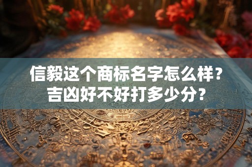 信毅这个商标名字怎么样？吉凶好不好打多少分？