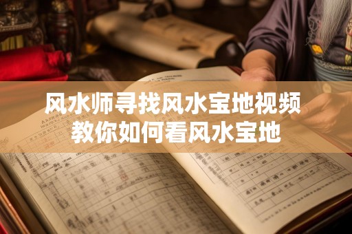 风水师寻找风水宝地视频 教你如何看风水宝地