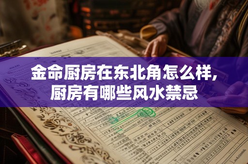 金命厨房在东北角怎么样,厨房有哪些风水禁忌