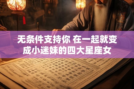 无条件支持你 在一起就变成小迷妹的四大星座女