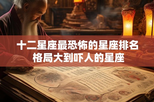 十二星座最恐怖的星座排名 格局大到吓人的星座