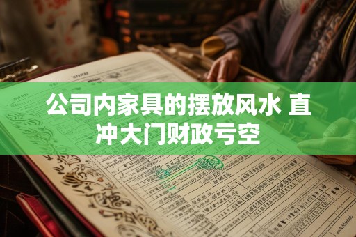 公司内家具的摆放风水 直冲大门财政亏空