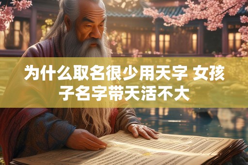 为什么取名很少用天字 女孩子名字带天活不大