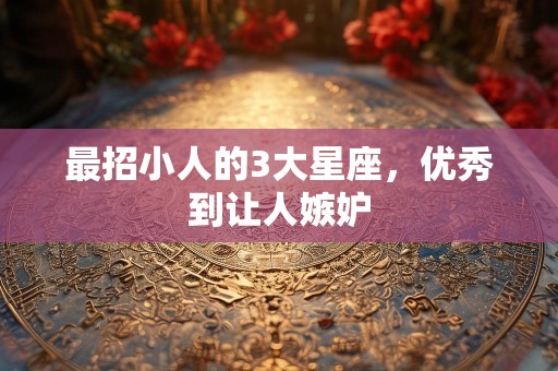 最招小人的3大星座，优秀到让人嫉妒
