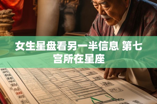 女生星盘看另一半信息 第七宫所在星座