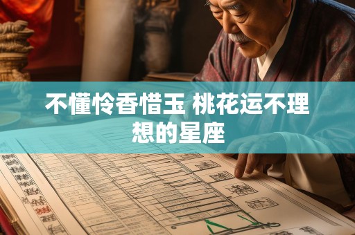不懂怜香惜玉 桃花运不理想的星座