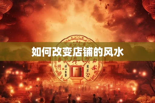 如何改变店铺的风水