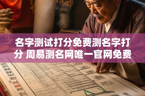 名字测试打分免费测名字打分 周易测名网唯一官网免费